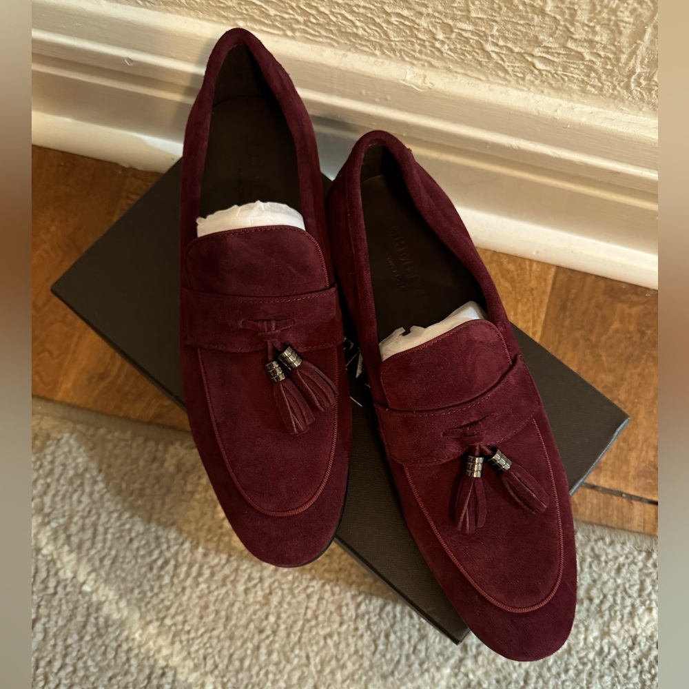Men’s leather tassel loafers